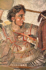 alexander the great mosaic, house of the faun mosaics, alexander the great pompeii