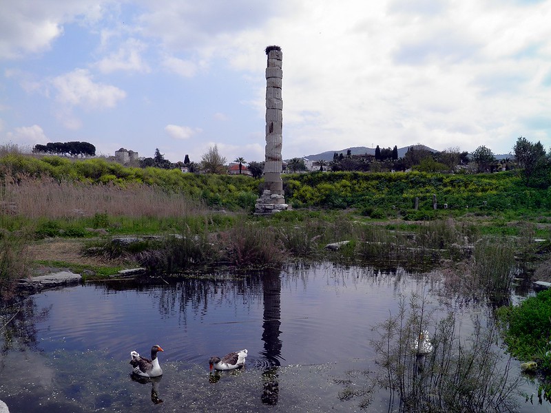 column of the temple of artemis image, column of the temple of artemis photo, column of the temple of artemis  picture
