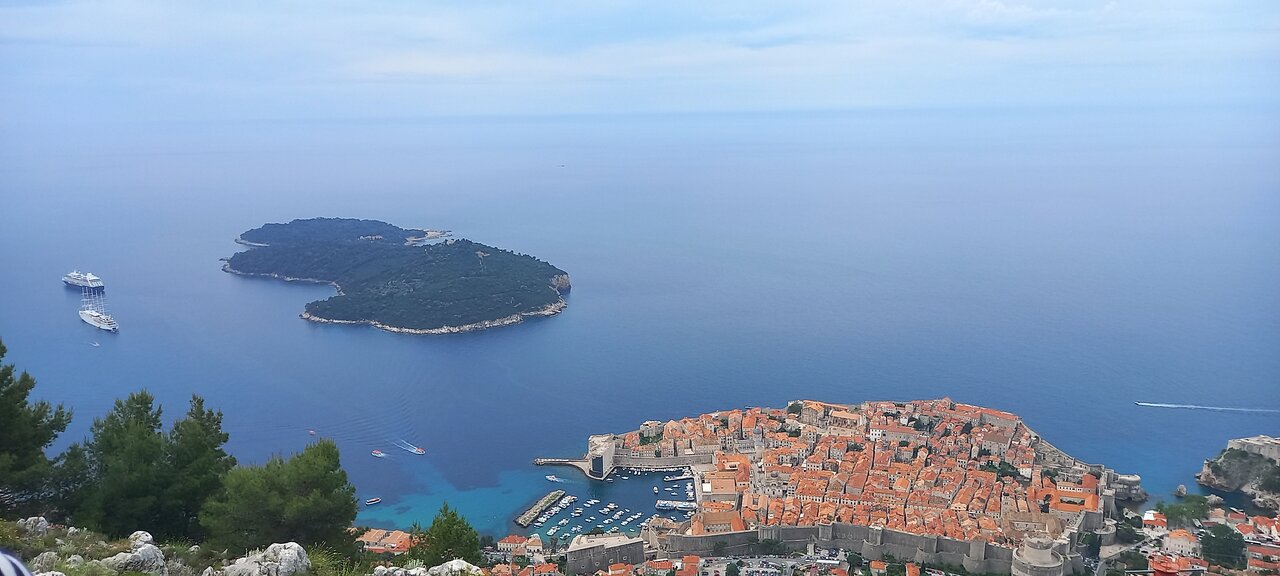 Dubrovnik seen from Srđ