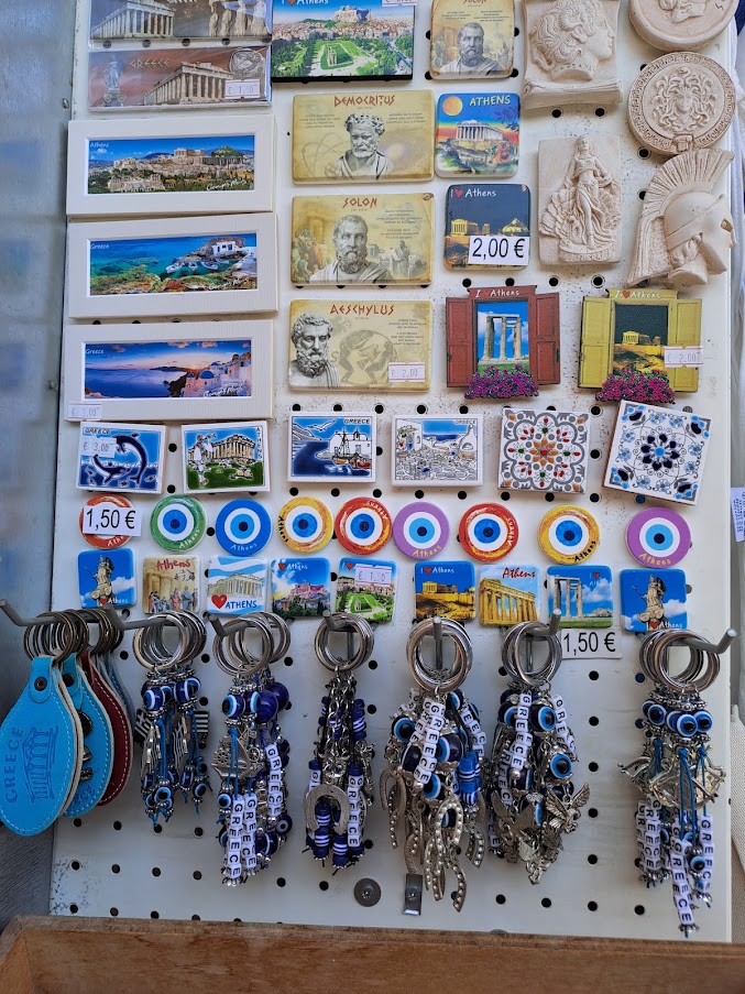 Athens souvenir shopping Plaka