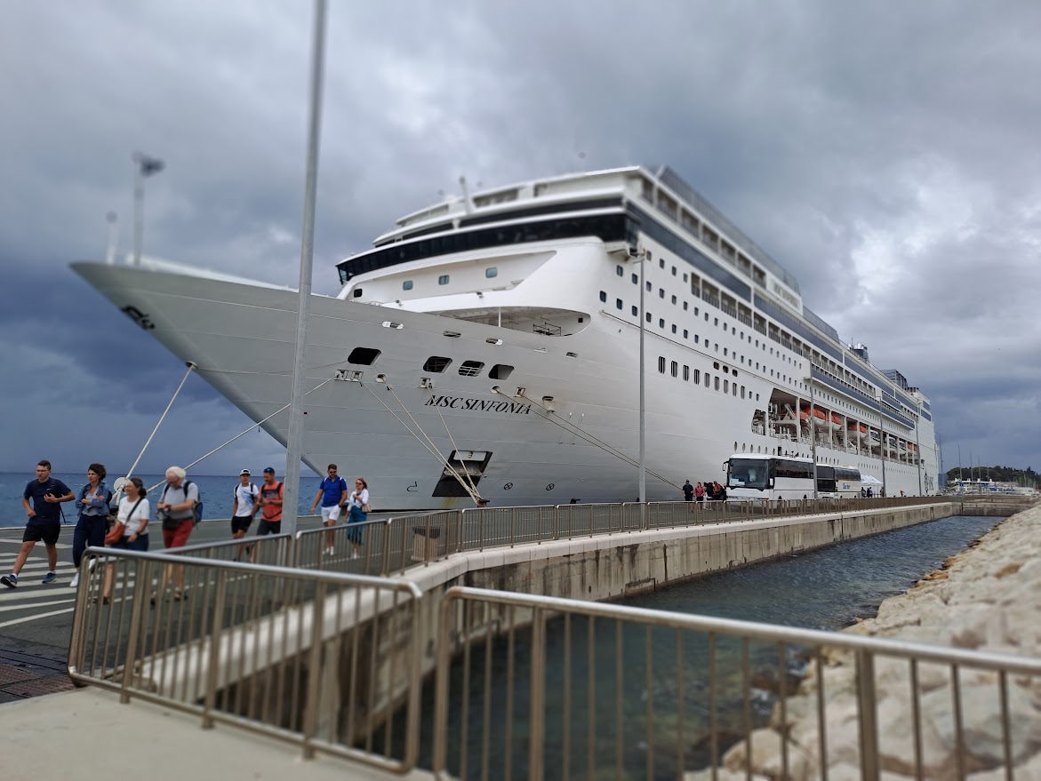 MSC Sinfonia on Split cruise dock