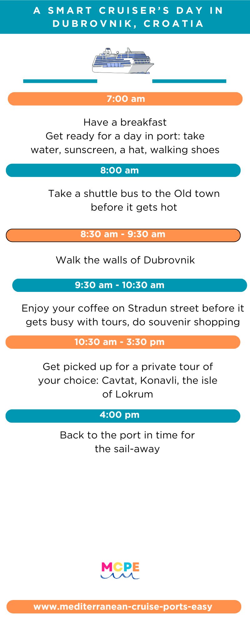A day in Dubrovnik info