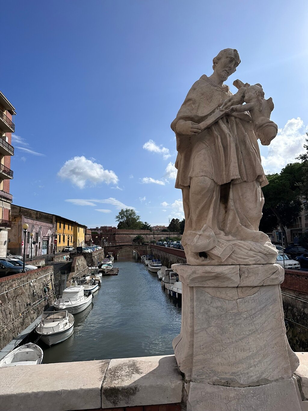 Livorno views from a bridge in Venezia Nuova