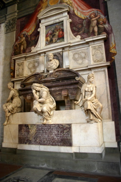 michelangelo's tomb image, santa croce basilica interior photos
