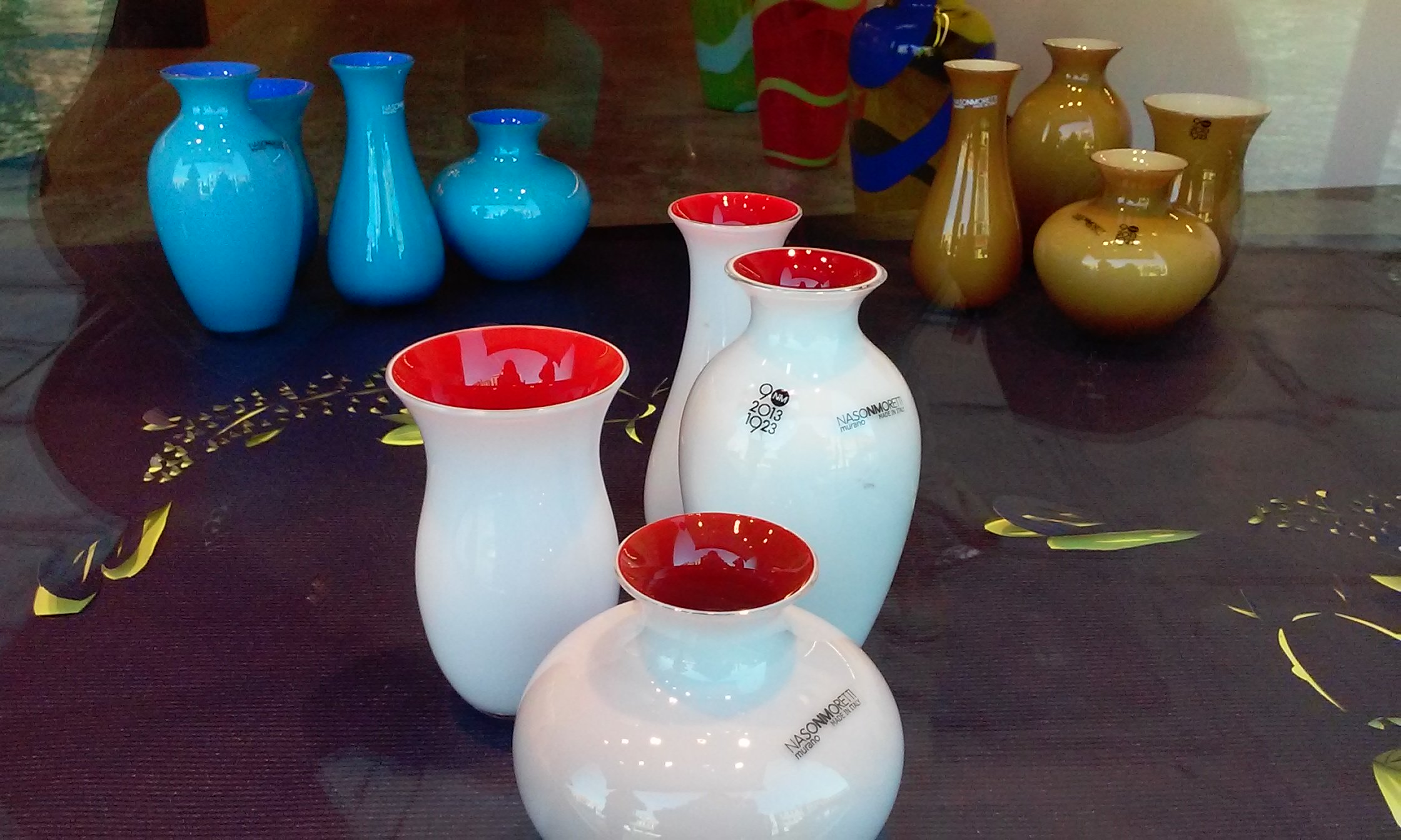 Murano glass shops on Murano island