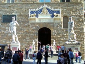 palazzo vecchio david, piazza della signoria david