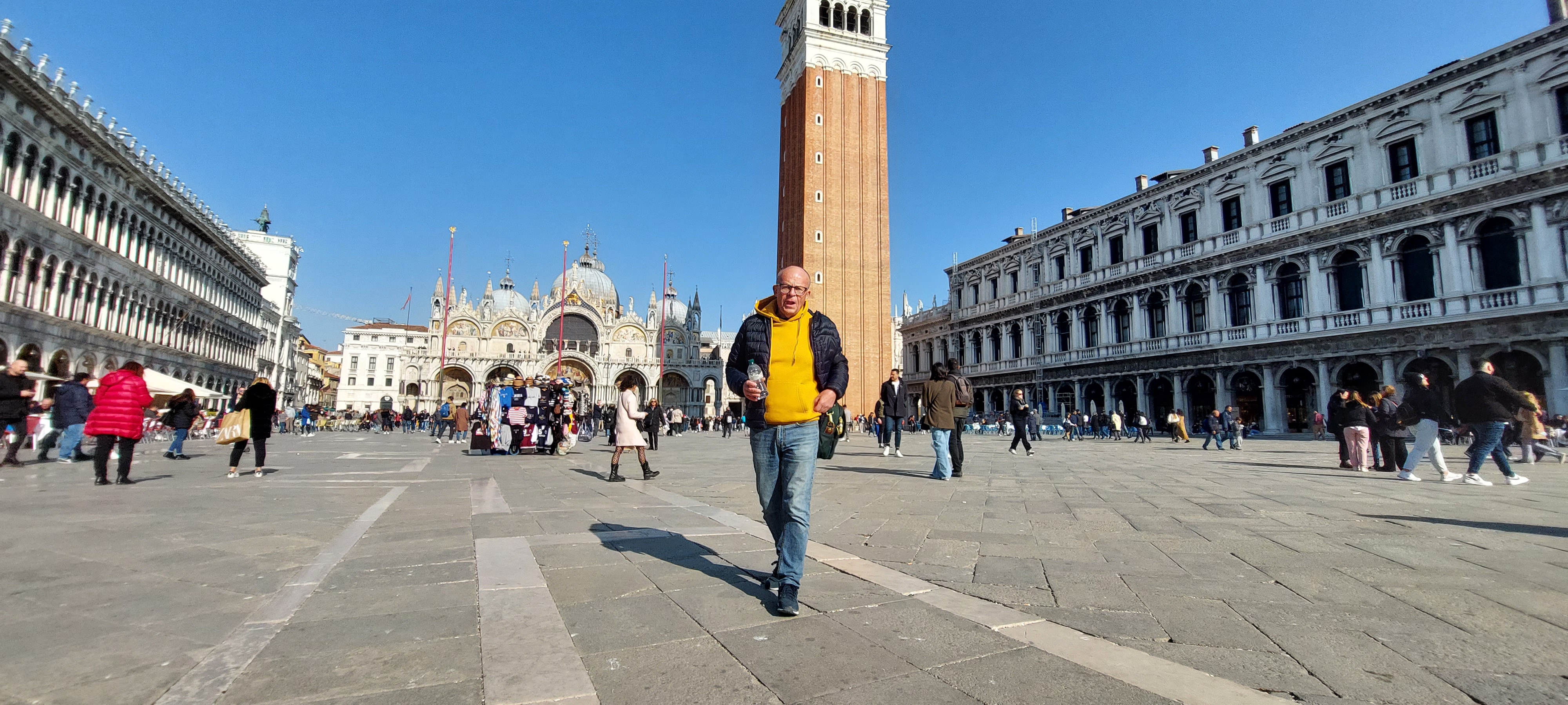 Walking in St.Mark's Square Venice