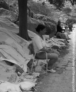 lindos acropolis tablecloths