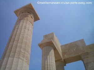 lindos temple of athena lindia photo, lindos photograph