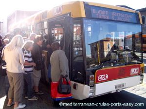 Local Pisa bus from train station to Piazza Miracoli