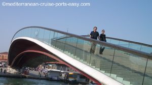 calatrava bridge photo, venice calatrava image, new bridge venice