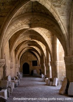 rhodes archaeological museum cloister
