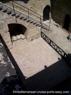 rhodes mosaic photo, rodos mosaic picture