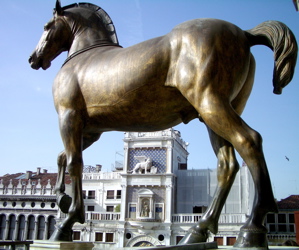 basilica di san marco, st marks cathedral, venice, italy, logia dei cavalli